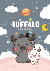 Buffalo Fat Kawaii Gray