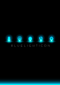 BLUE LIGHT ICON 6 -BLACK-
