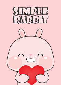 Simple Love U Pink Rabbit Theme