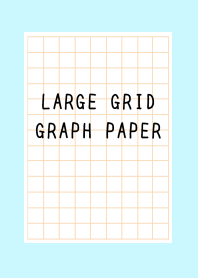 LARGE ORANGE GRID GRAPH PAPER-LIGHT BLUE