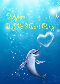 Dolphin Bubble Heart Ring