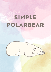 SIMPLE POLARBEAR  (COLORFUL)