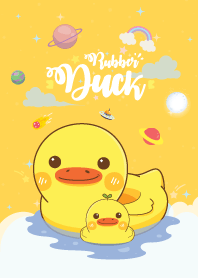 Rubber Duck Baby Galaxy Yellow