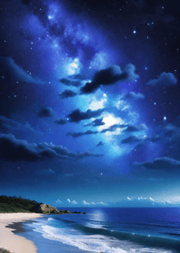 Night starry sky with nebula Fd968F