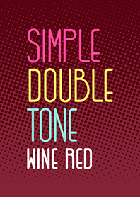 Simple Double Tone (Wine Red)