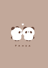 Panda friends -brown