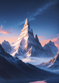 Breathtaking Snowy Mountain t4wp