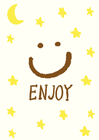 Enjoy smile - yellow Star-