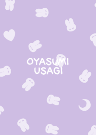 おやすみうさぎ #パターン #パープル