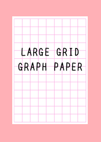 LARGE PINK GRID GRAPH PAPER/PINK RED
