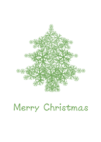 雪花聖誕樹-綠色