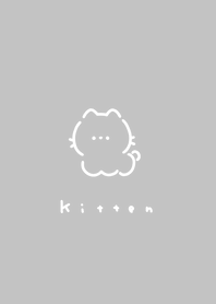 ゆるいねこ。グレーと白