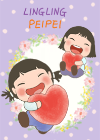 玲玲與沛沛女孩03-紫色系