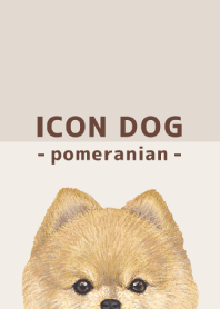 ICON DOG - pomeranian - BROWN/04