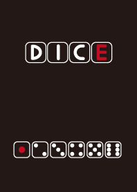 サイコロ 黒【ブラック×ダークグレー】