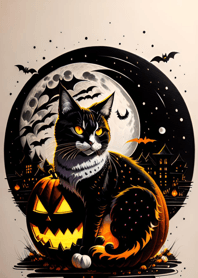 halloween cat Ac9178