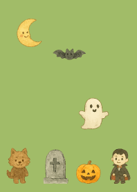 Halloween Festival01 on moss green