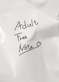 Adult free note