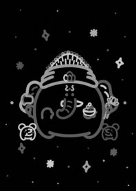 GANESHA DOODLE BLACK AND WHITE