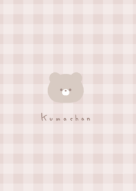 可愛的熊. pink beige