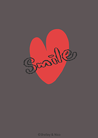 Smile Love J-dark gray pink (Pi5)