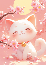 滿月幸福桃花貓❤️紫色