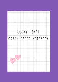 LUCKY HEART GRAPH PAPERj-PURPLE-YELLOW
