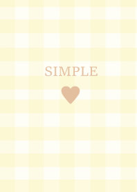 SIMPLE HEART -check yellowbeige(JP)