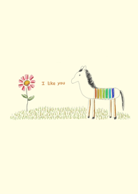 flower and zebra
