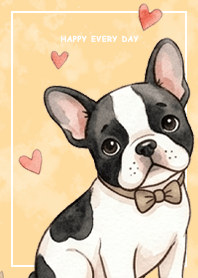 French Bulldog2/Marble/yellow