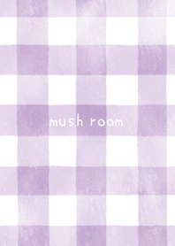 水彩チェック（パープル） mush