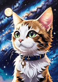 Night Moon Star Cat fAfc9C