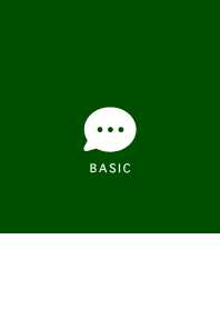 Simple&Basic Darkグリーン&ホワイト