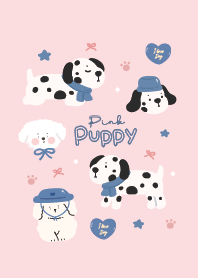 I Love Dalmatian Dog Cute : Pink