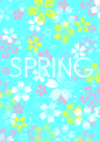 大人可愛い桜×ブルー