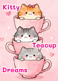 Kitty Teacup Dreams(pink)