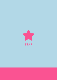 Lucky Star - Dull Blue&Vivid Pink