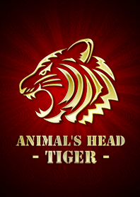 Animal's Head Gold -Tiger-