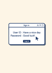 デスクトップアイコン-濃紺色、薄黄色