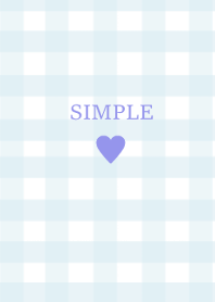SIMPLE HEART -check sweetblue-(JP)