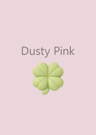 Puffy Four-Leaf Clover 2 - Dusty Pink