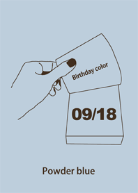 Birthday color September 18 simple: