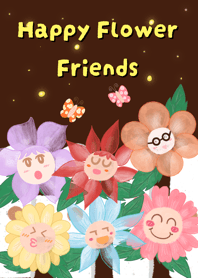 Happy Flower Friends (Night)