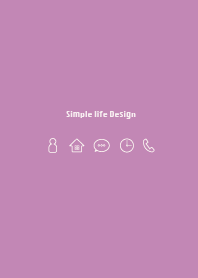 Simple life design -winter purple-