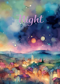 Night Town2 on light purple