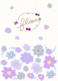 Flower a butterfly dances- Purple-joc