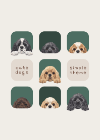 DOGS - Cocker Spaniel - FOREST GREEN