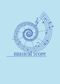 musicalscore Baby blue