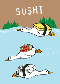 來吃壽司鴨！2(奶茶色)