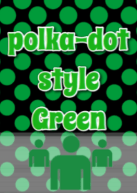 polka-dot style Green